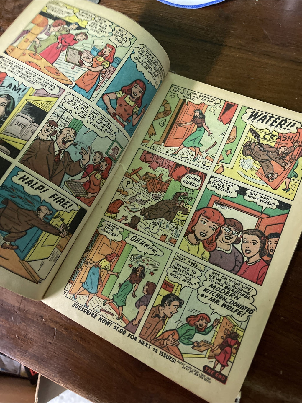 Patsy Walker #39 (1951) Golden Age Atlas Comic Book GGA Art Headlight Cover3