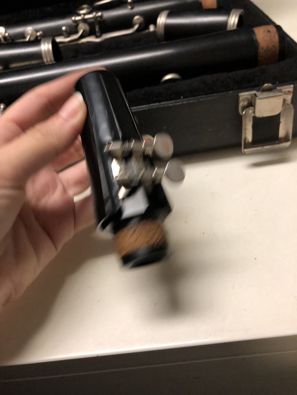 A26 Bundy Selmer Bb Resonite Student Clarinet Vintage W/ Case2
