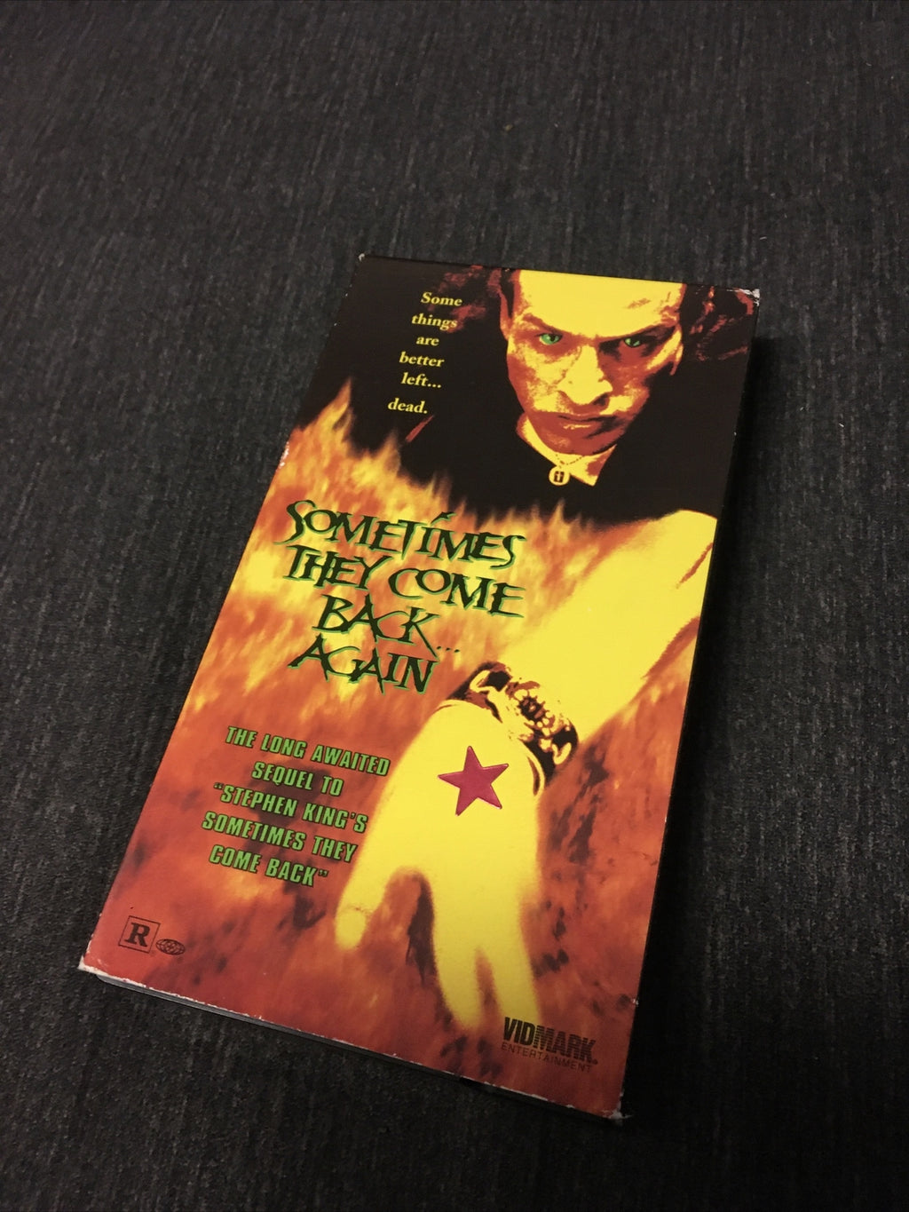 Rare SOMETIMES THEY COME BACK AGAIN Vhs Tape 1996 Cult Horror Thriller B List0