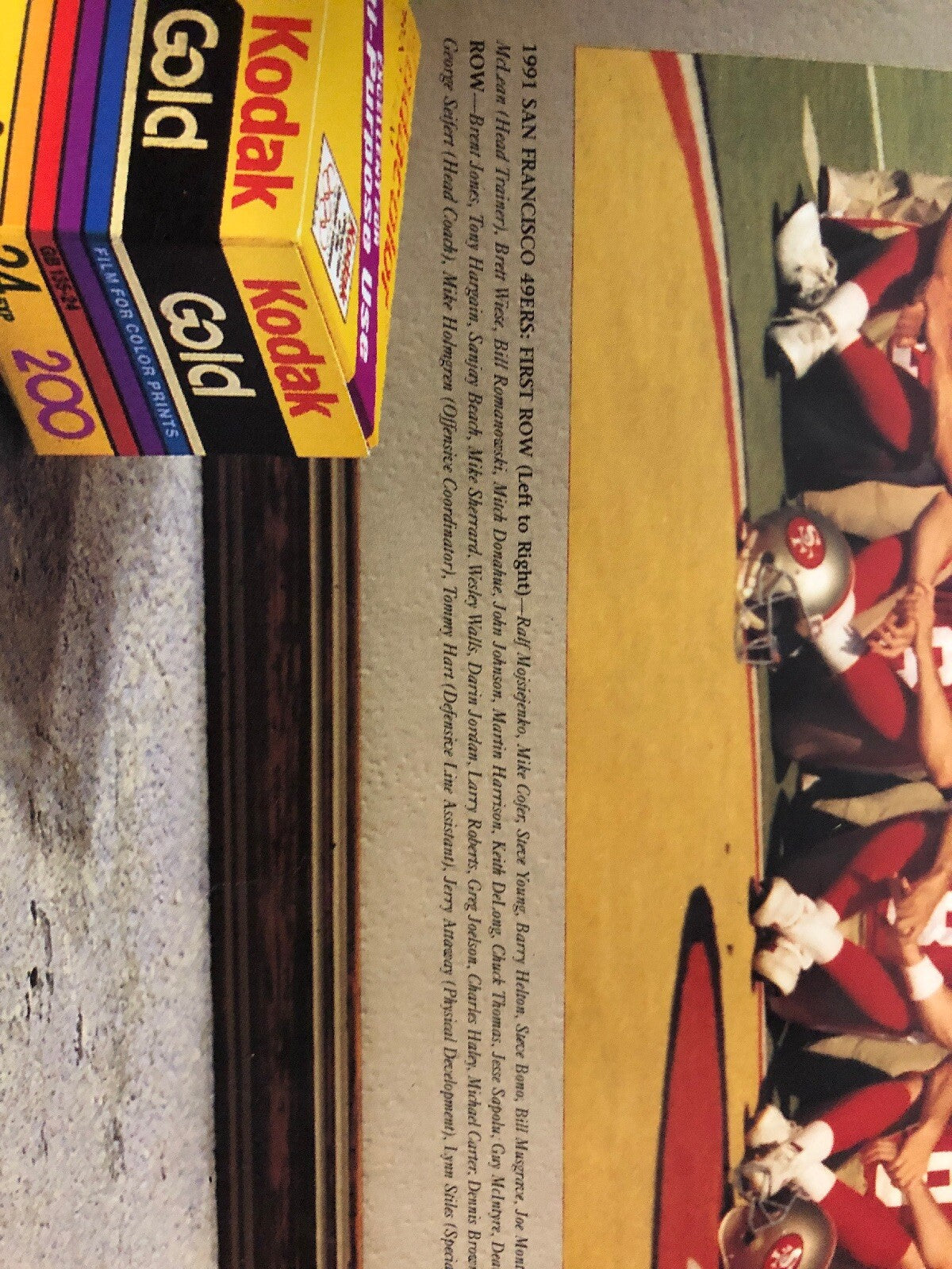 1991 SAN FRANCISCO 49ERS 8X10 TEAM PHOTO Poster RICE YOUNG FOOTBALL NFL 14”x22”1