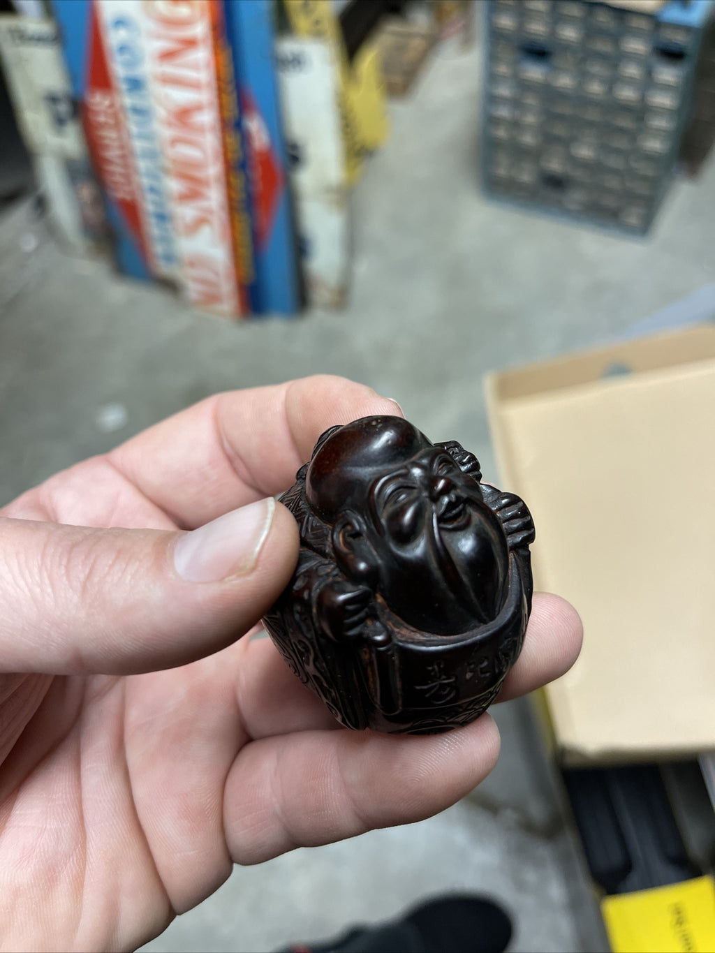 Vintage Zodiac + Buddha Figure Lot Asian Rosewood Red Resin Feng Shui Chinese5