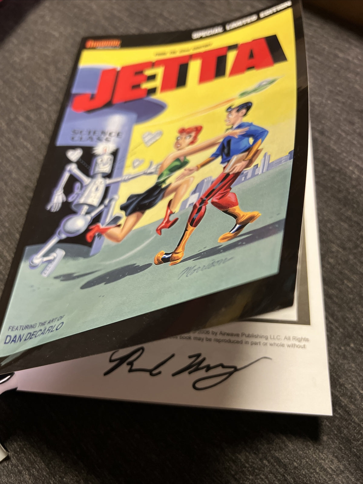 JETTA Rare LIMITED EDITION Dan DeCarlo-Robot COVER SIGNED BOOK by BILL MORRISON3