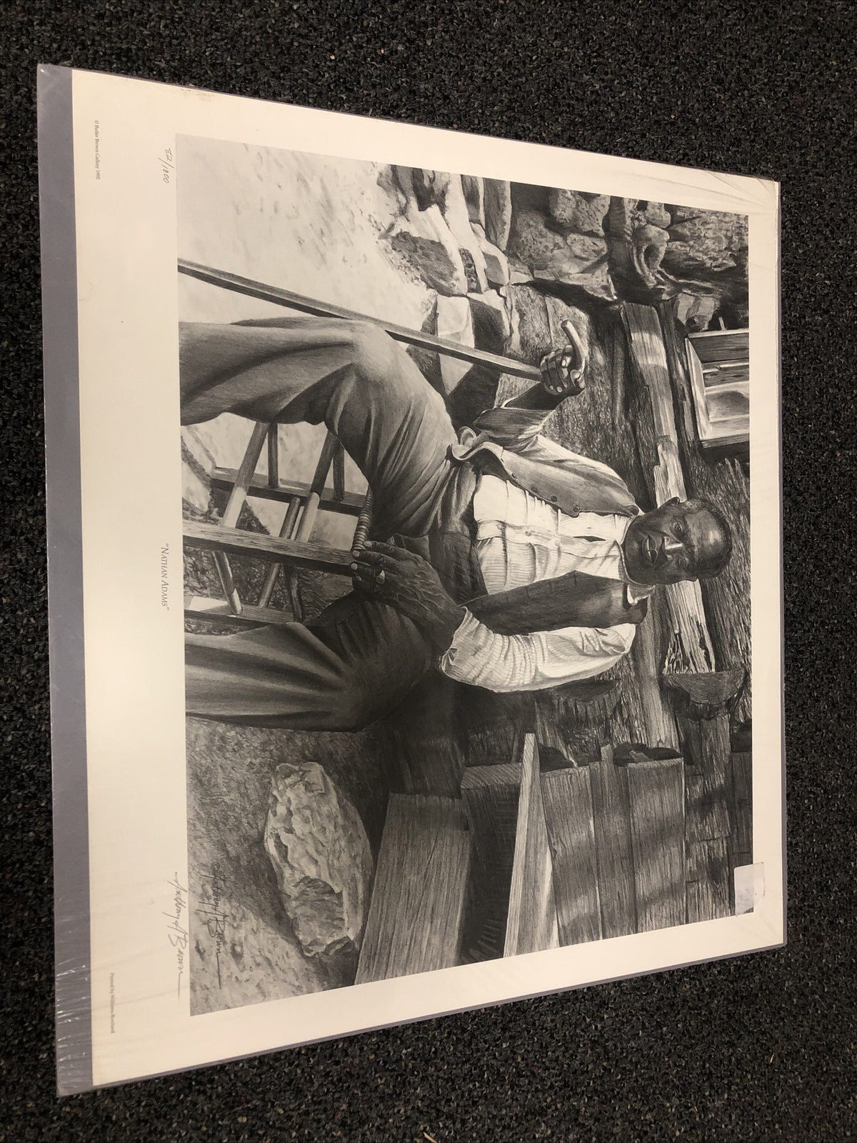 1992 Art Signed By Anthony Brown “Nathan Adams” 82/1000 Butler Brown Gallery0