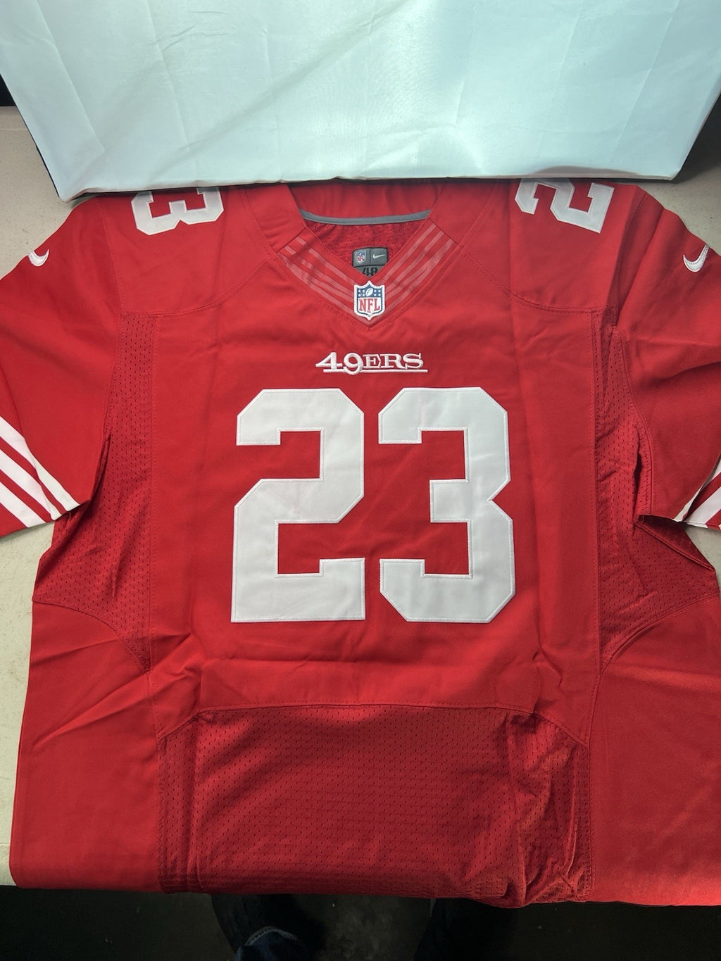 San Francisco 49ers #23 LaMichael James Nike On Field Jersey – Size 48 – PSA0
