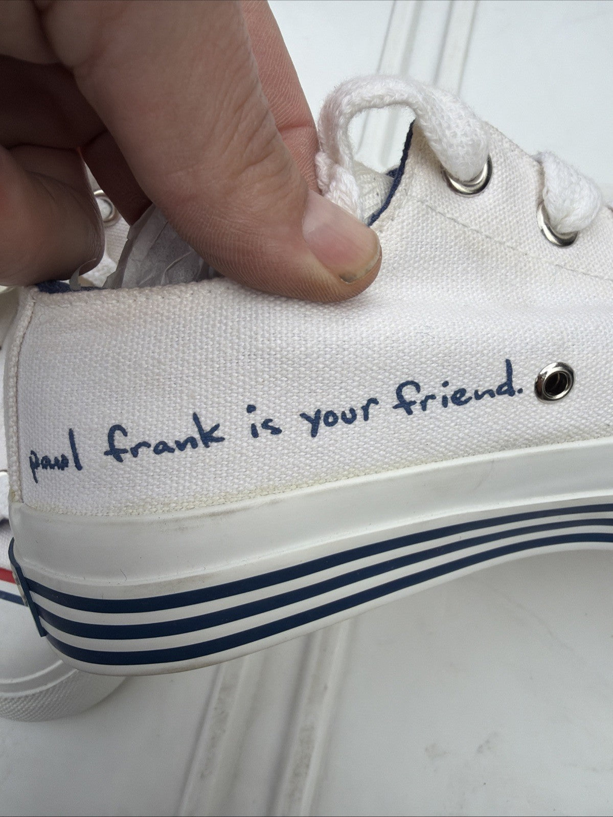 Vintage 90's Paul Frank Pro Keds Sneakers Womens US 6. White Julius Monkey Y2K2