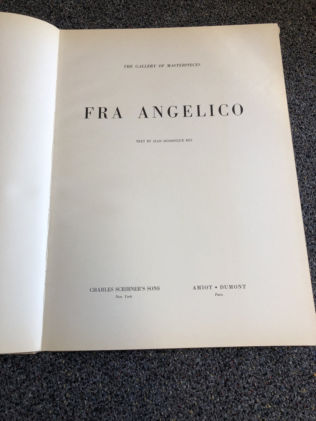 1954 Fra Angelico The Gallery Of Masterpieces #1 Charles Scribner’s Sons NY7
