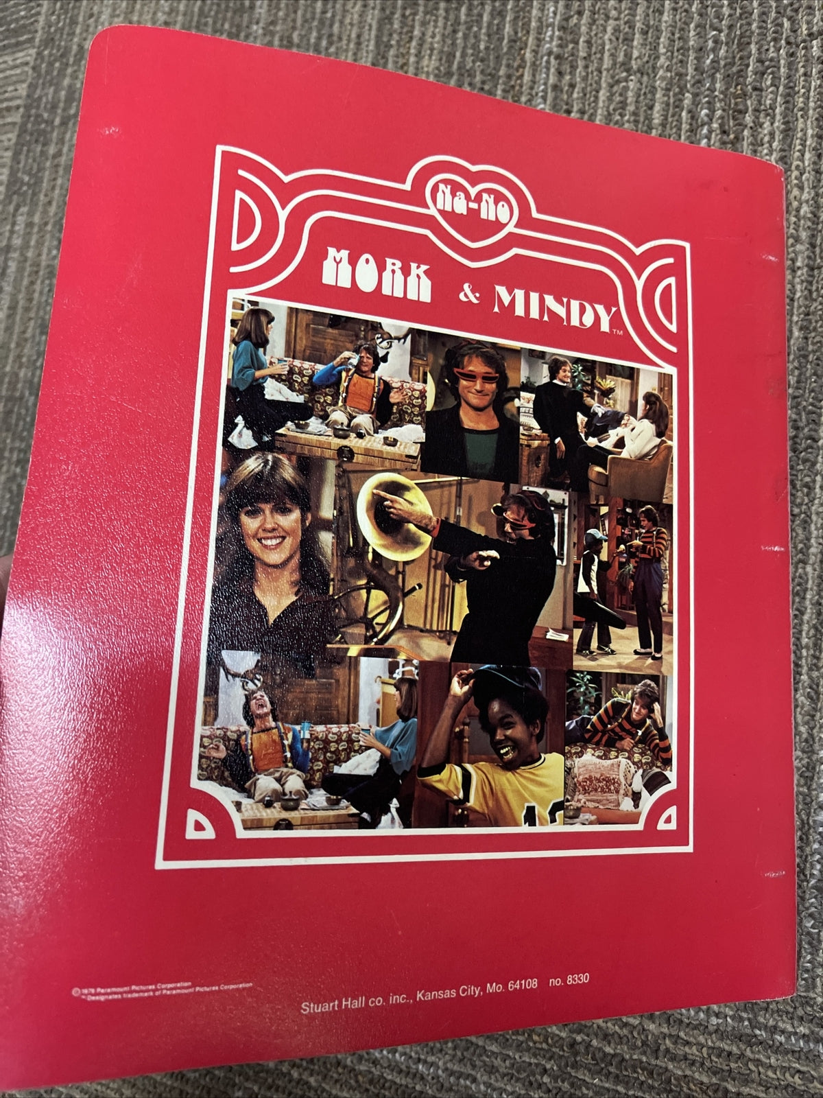 Vintage 1979 Mork and Mindy 3 Ring Binder Robin Williams2