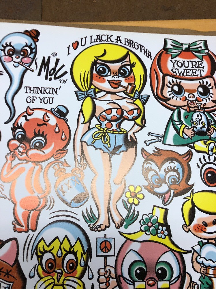 Mitch OConnell “Thinkin Of You”  Flash Art Sheet No Sticker 2001 Rare!3