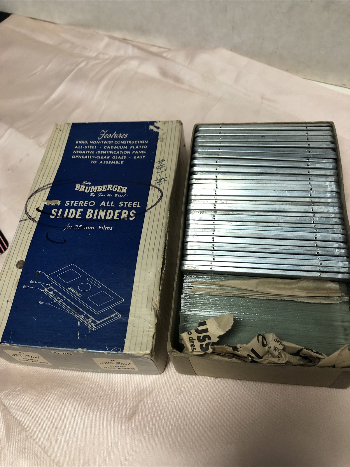 Brumberger steel slide binders No. 1166 For 35mm Films0