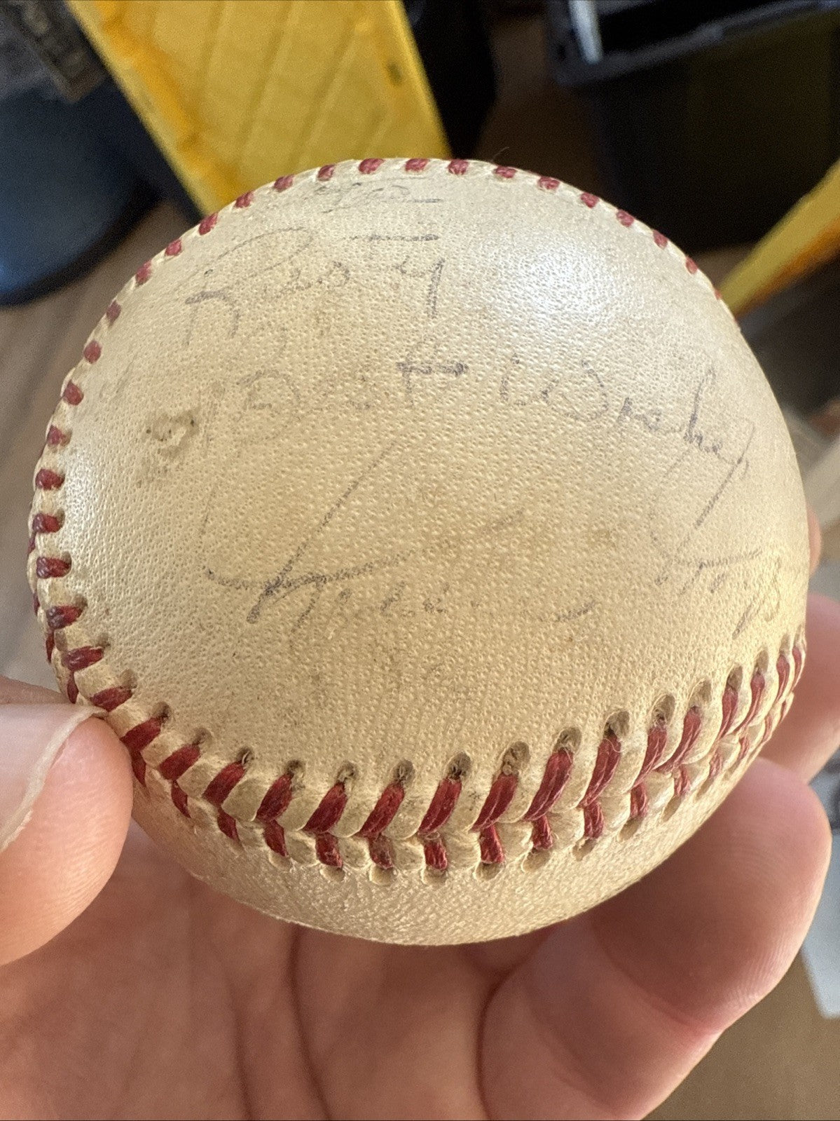 Willie Mays Signed Autographed Vintage National League Baseball1