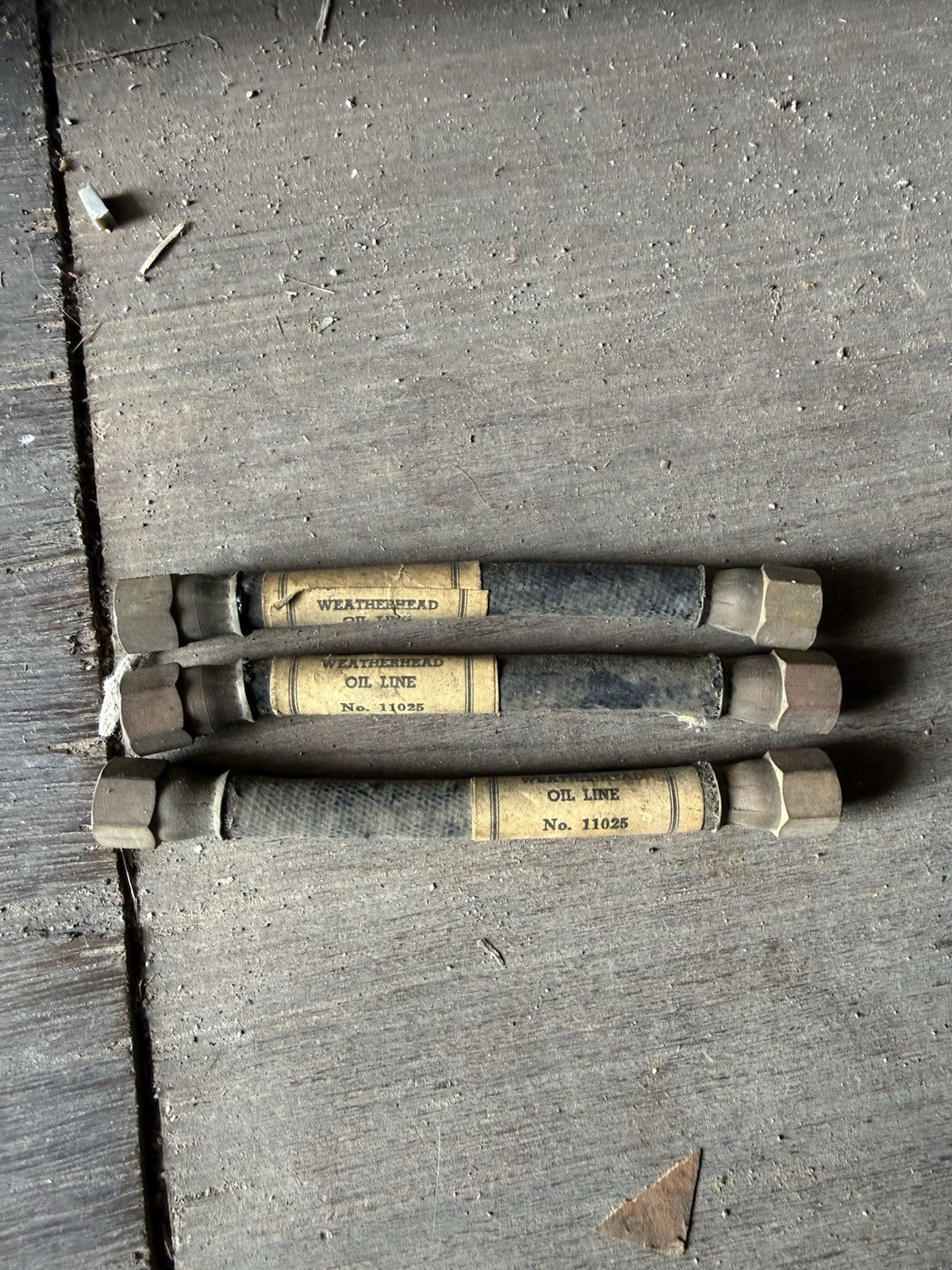 NOS Vintage Weatherhead 11025 Flexible Oil Line Hose Lot of 3 Chrysler Dodge GM0