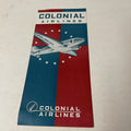 Colonial Air August 1944 AIRLINE TIMETABLE SCHEDULE Brochure flight Map0