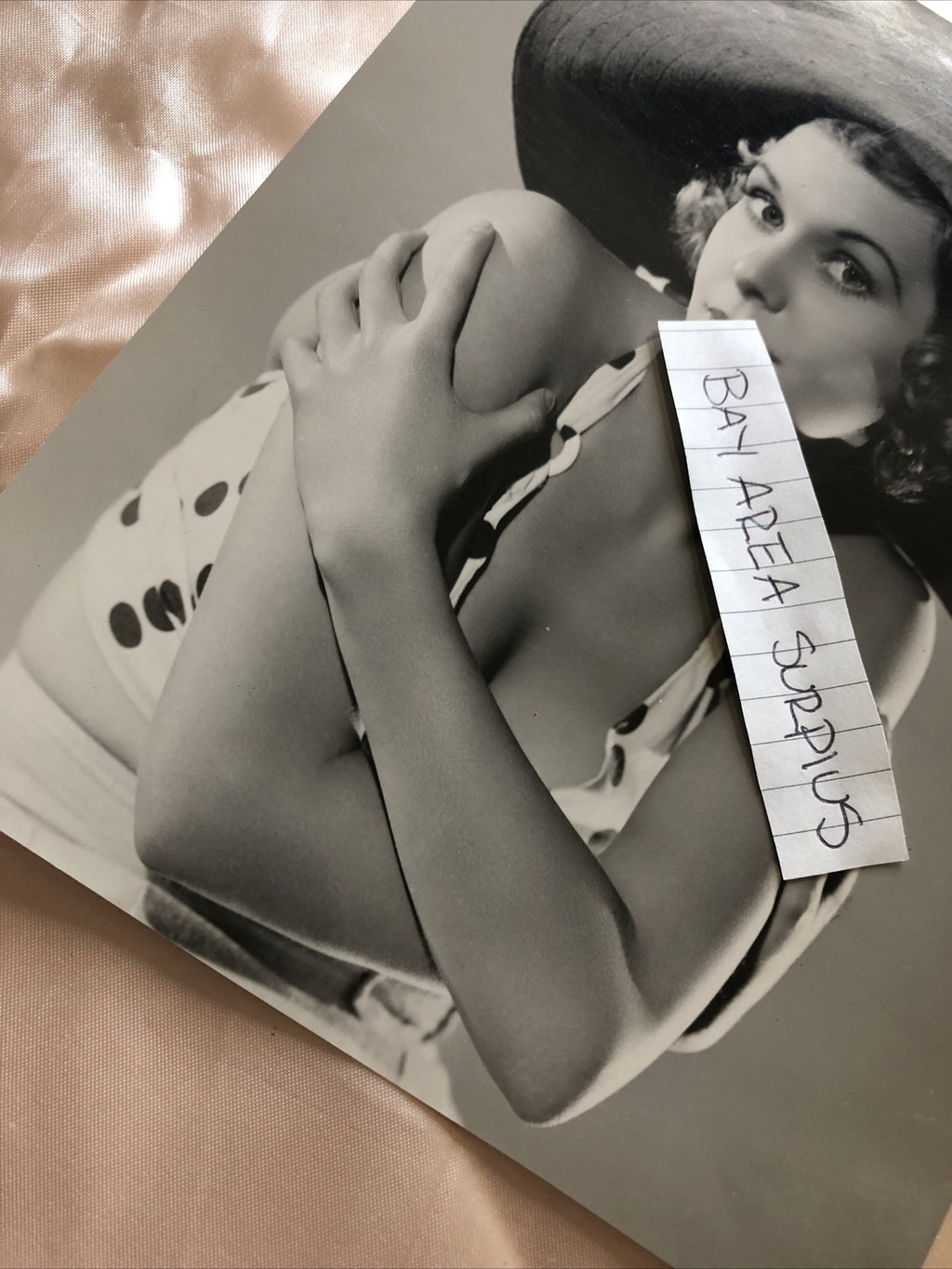 Rare Original Unpublished Photo Of Kathryn Marlowe Black/White 8.5”x6.5”6