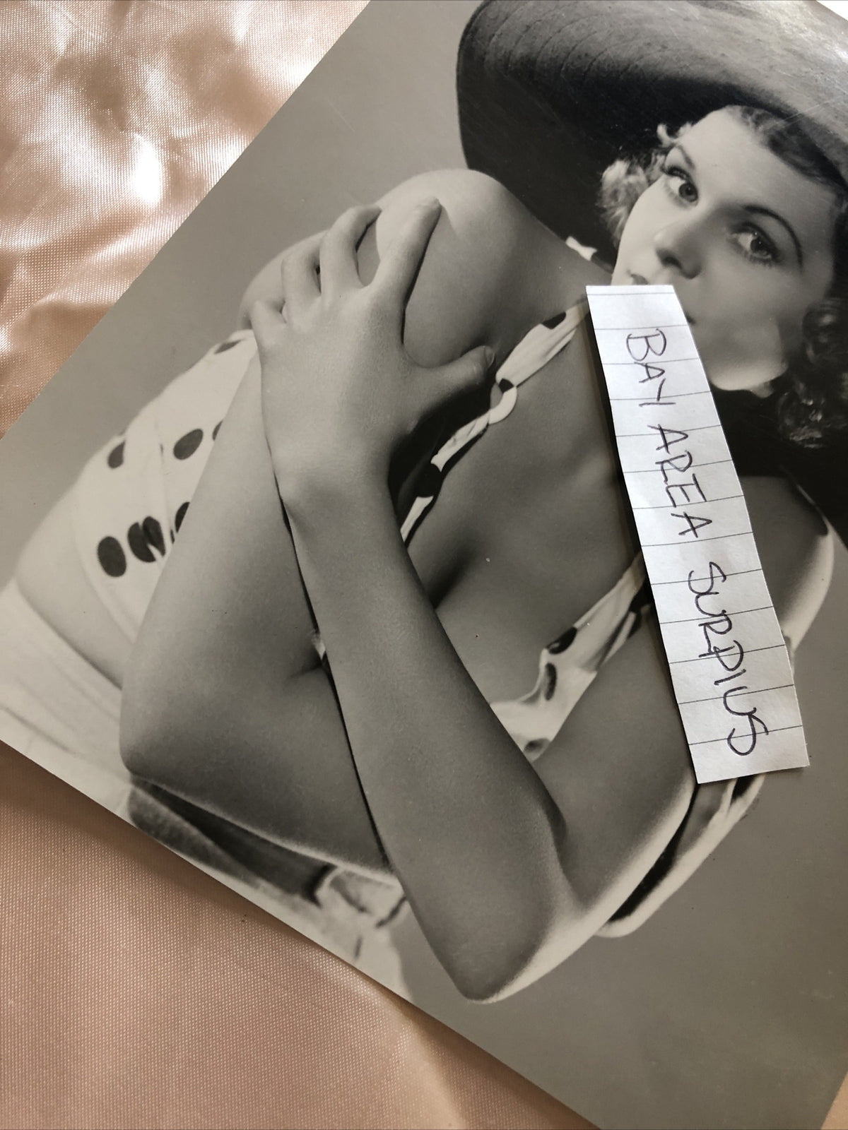 Rare Original Unpublished Photo Of Kathryn Marlowe Black/White 8.5”x6.5”6