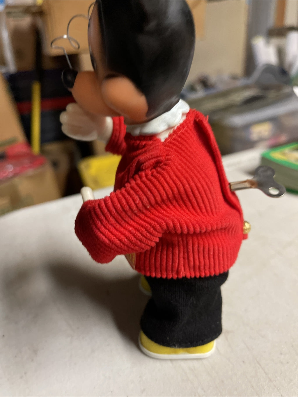 Vintage Mickey Mouse Wind-up Toy Walt Disney Carl Original Germany Not Marx3