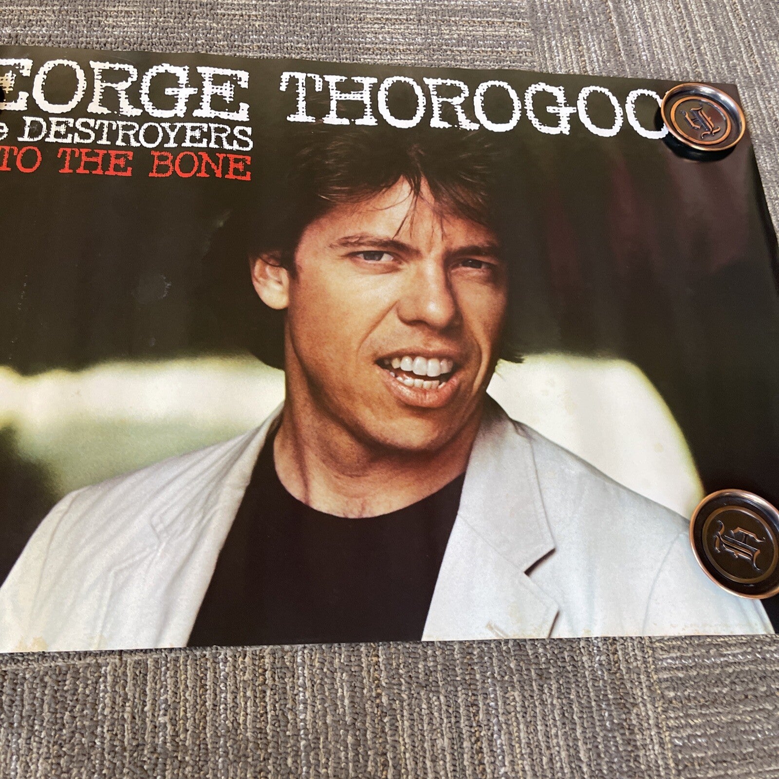 1982 George Thorogood and the Destroyers Bad To The Bone Record Promo Poster #435