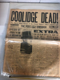 VINTAGE NEWSPAPER FROM 1931 THE Oakland Post Enquirer Calvin Collage Dead0