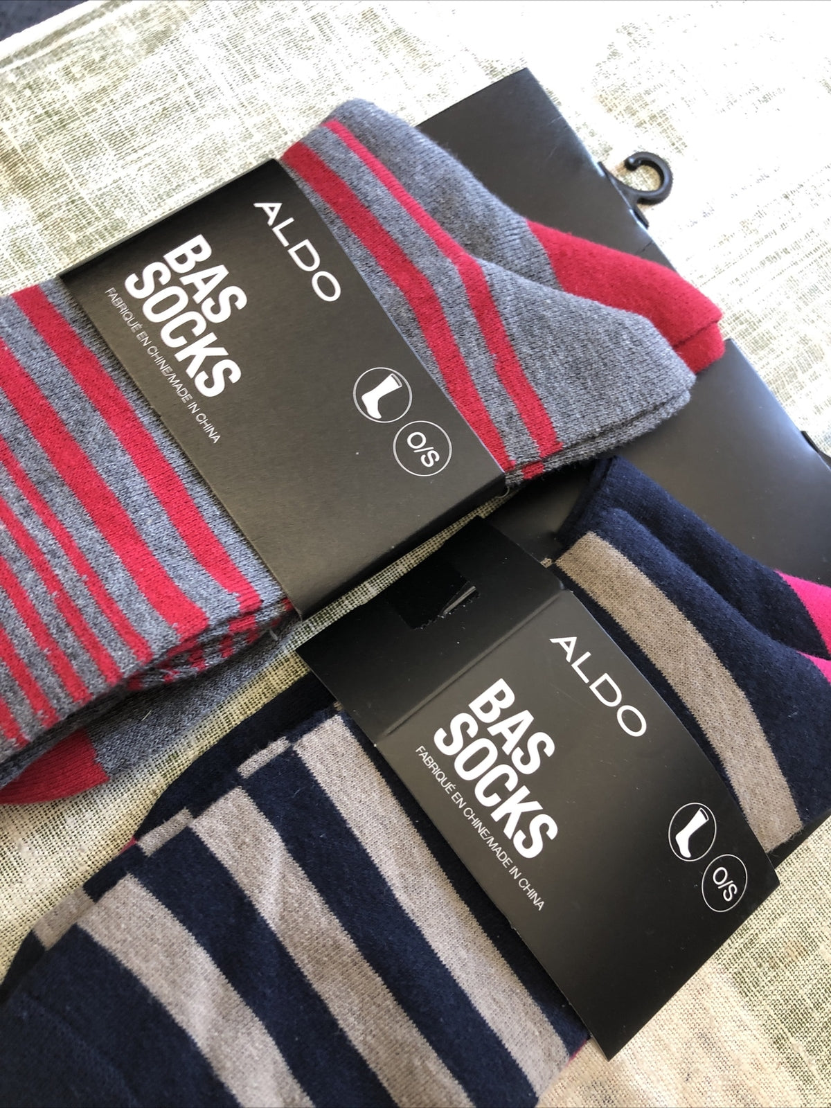 Men's ALDO Socks Bas Lot of 2 Packs - 4 Pairs Total NEW3
