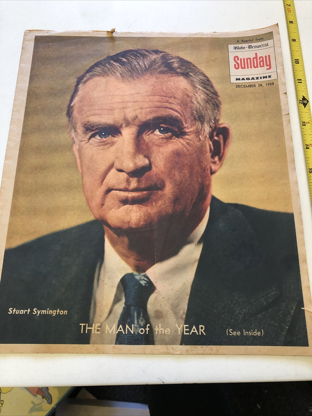 Vintage Paper St Louis Globe-Democrat Sunday Magazine Section December 28 19580