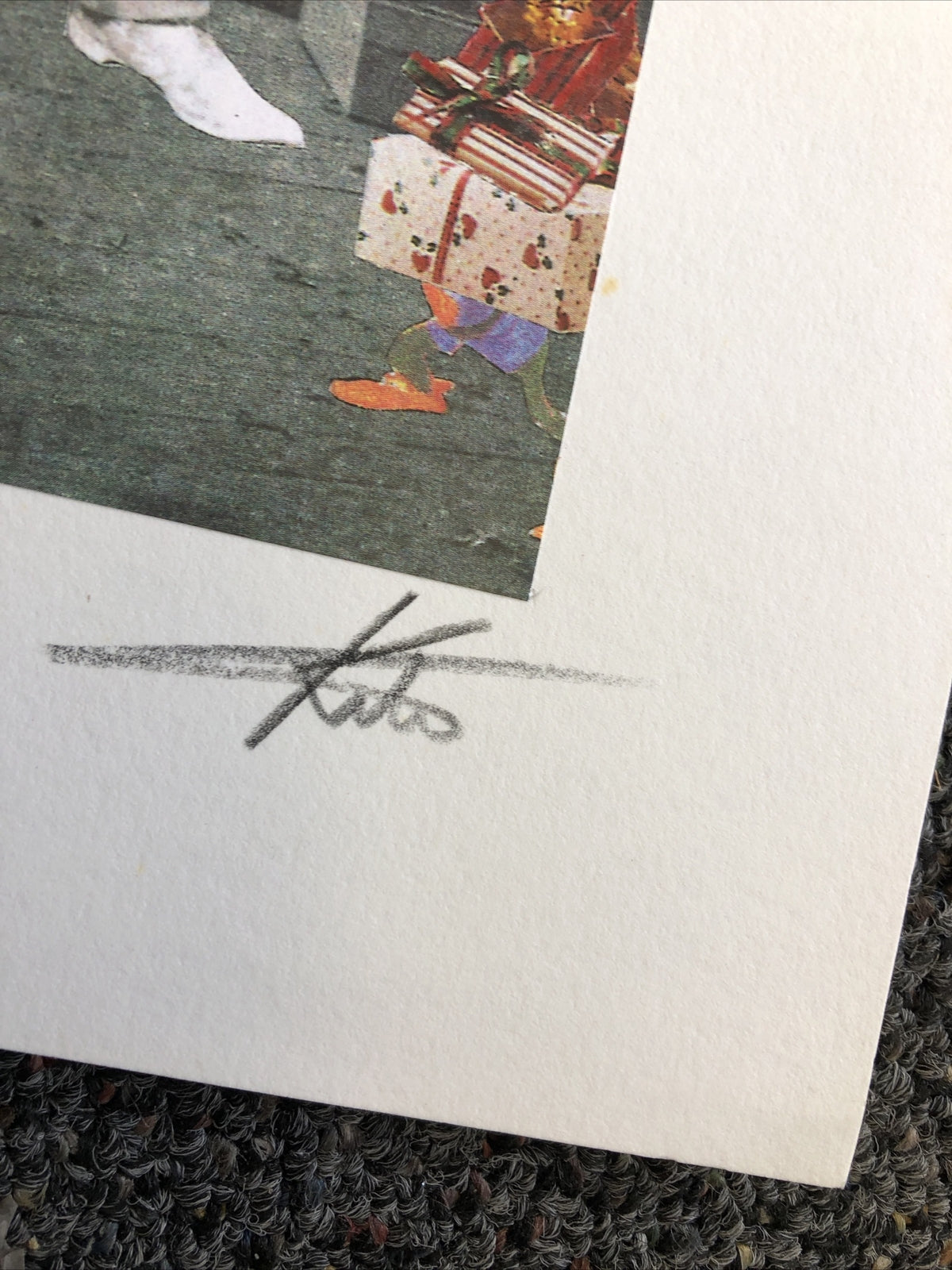 1993 Artist BARRY KITE Signed Art Print “Repo Claus” Pop Art 14”x11”3