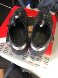 Womens ECCO Black Mesh Walking Shoes Sneakers Lace Ups Size 6 1/2 Or 70