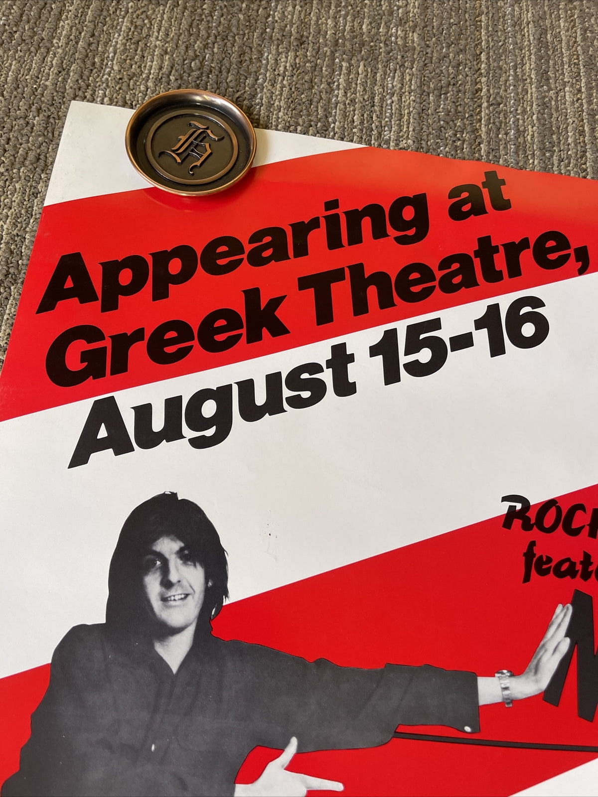 Nick Lowe Poster Rockpile Concert Greek Theater Berkeley Labour Of Lust7