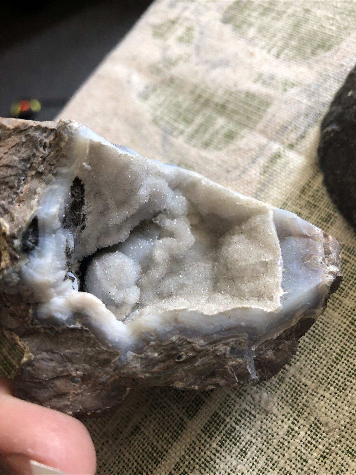 Lot Of 2 Colored Cut Rocks Made in Brazil2