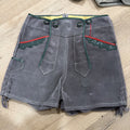 VINTAGE GERMAN LEDERHOSEN  GRAY SUEDE  LEATHER OKTOBERFEST FESTIVAL  Childrens0