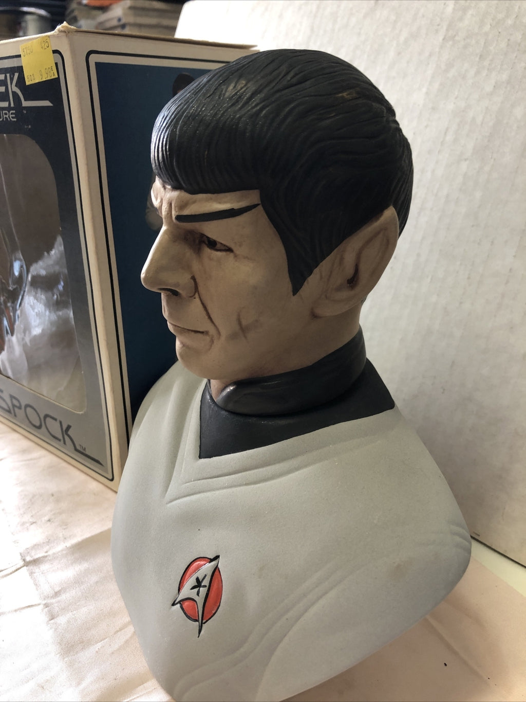 1979 Mr. Spock - Star Trek Grenadier Liquor Decanter (Empty)w/ Box  Ceramic Bust2