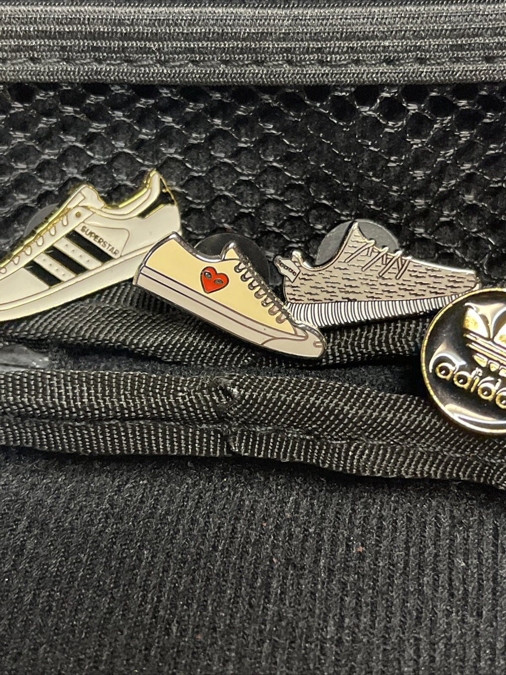 Lot Of 4 Different Adidas Shoe Logo Lapel Enamel Hat Pins Pin Sneakers Yeezy2