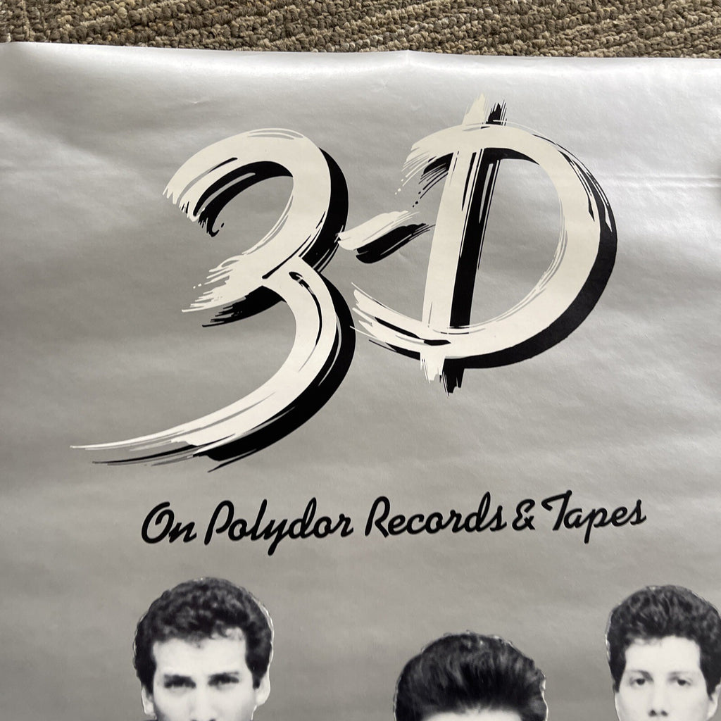 #174 1980 3-D Record Store Promo Poster 22” X 17” New Wave Polydor7