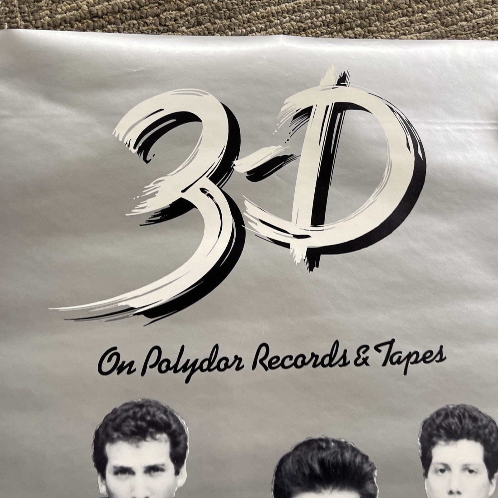 #174 1980 3-D Record Store Promo Poster 22” X 17” New Wave Polydor7