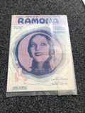 1927 Vintage Piano Sheet Music Ramona Dolores Del Rio Inspiration Pictures 0