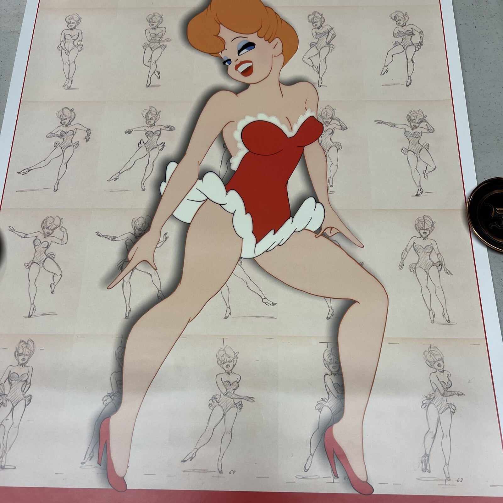 RARE Vintage Hanna-Barbera Art Preston Blair “Red Hot” Poster1
