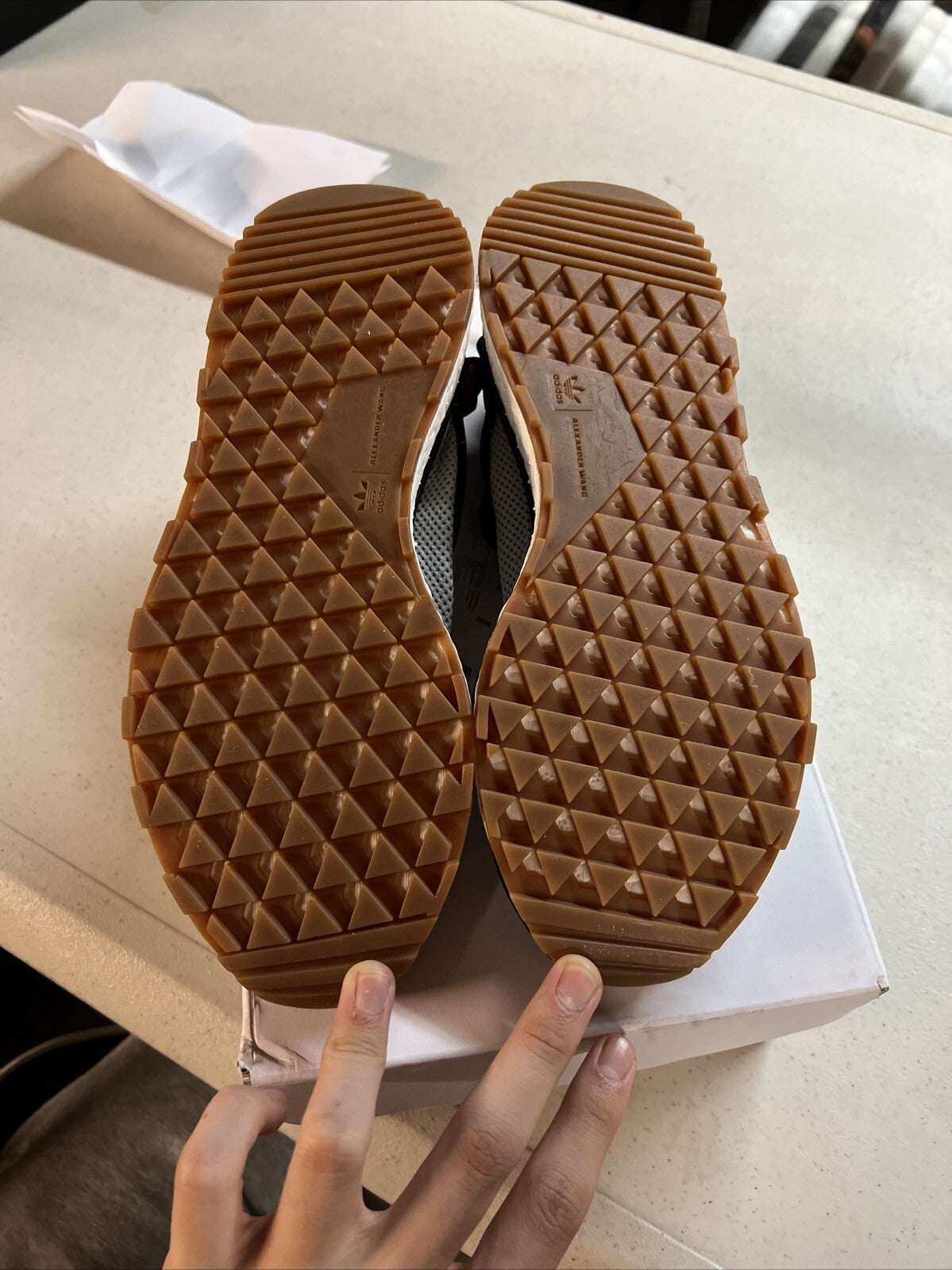 AW Run size 7 Grey Red Gum. Adidas X Alexander Wang. CM7826. ultra boost NMD5