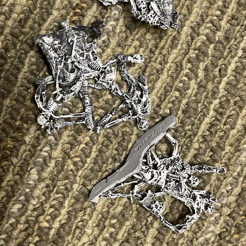 Vintage 1986 Ral Partha Vintage D&D Pewter Miniatures Lot - Undead Skeletons5