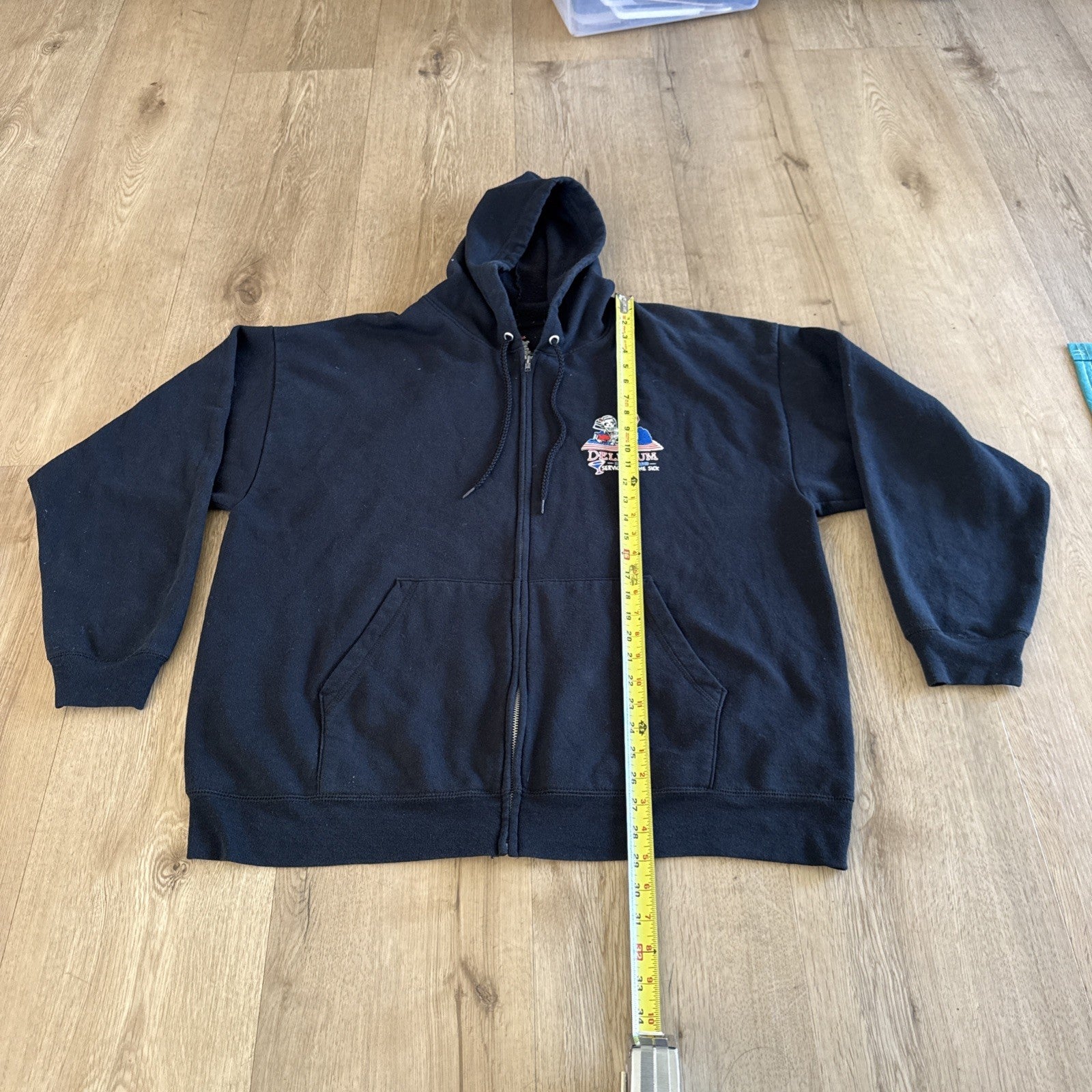 Delirium San Francisco Service For The Sick Skeleton Bar Graphic Black Zip-Up2XL5