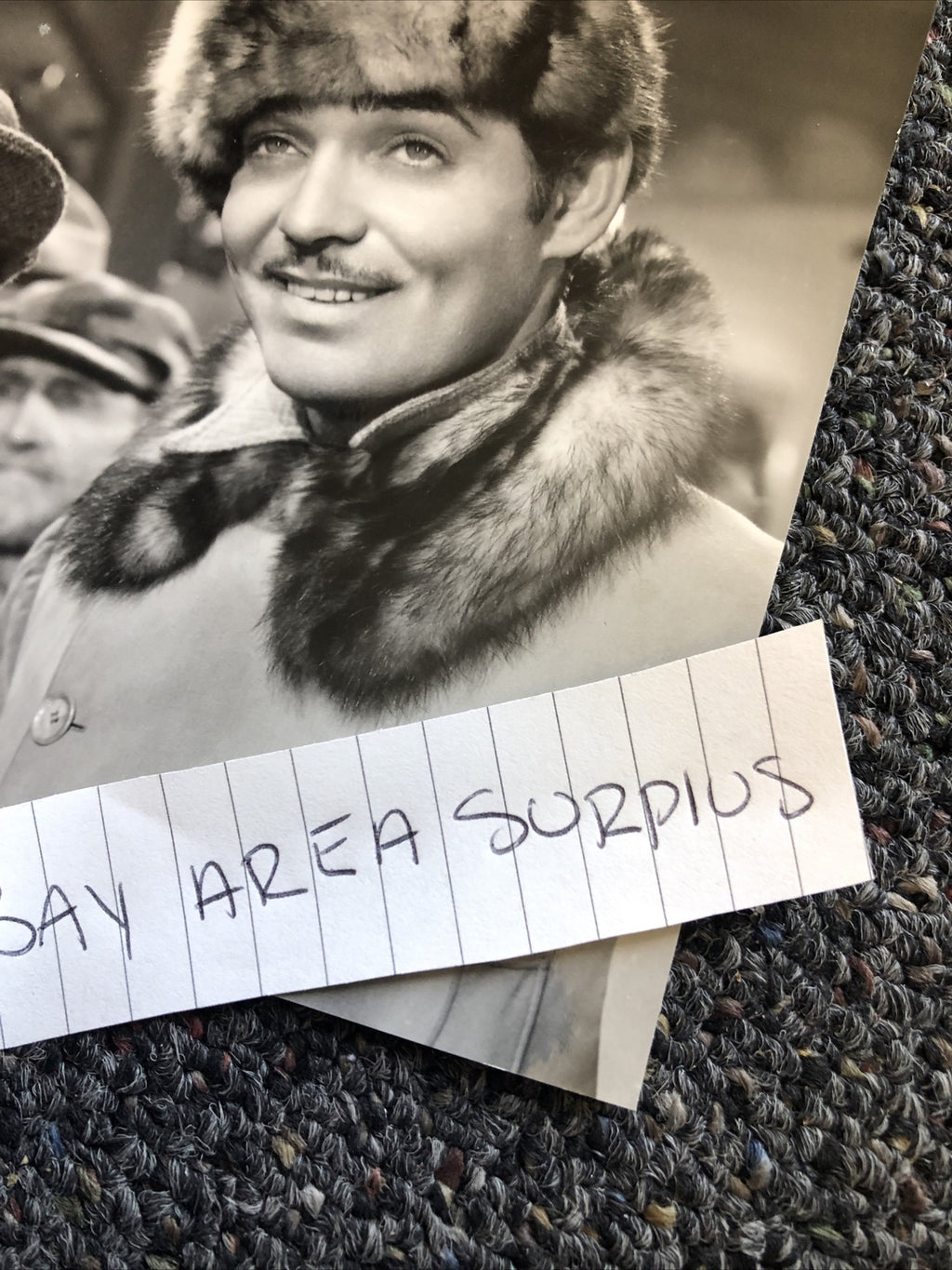 Rare Original Unpublished Photo Of Clark Gable & Jach Oakie 6”x5.5” Candid Shot1
