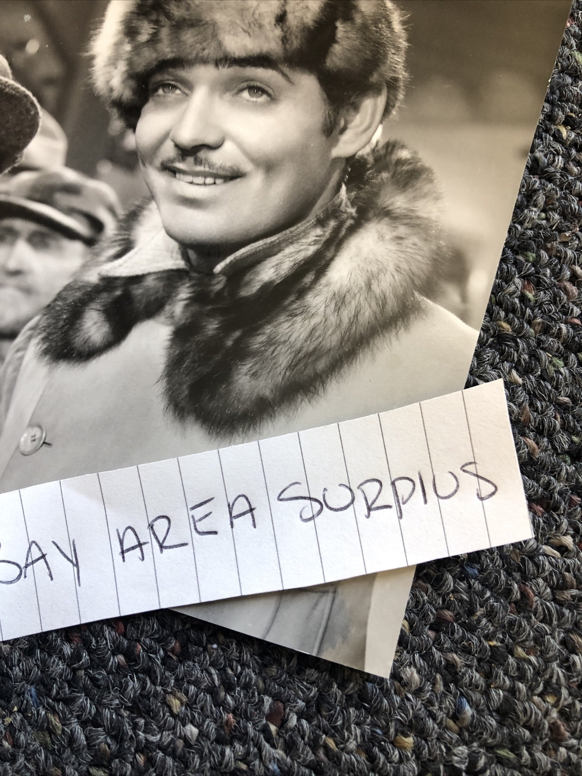 Rare Original Unpublished Photo Of Clark Gable & Jach Oakie 6”x5.5” Candid Shot1