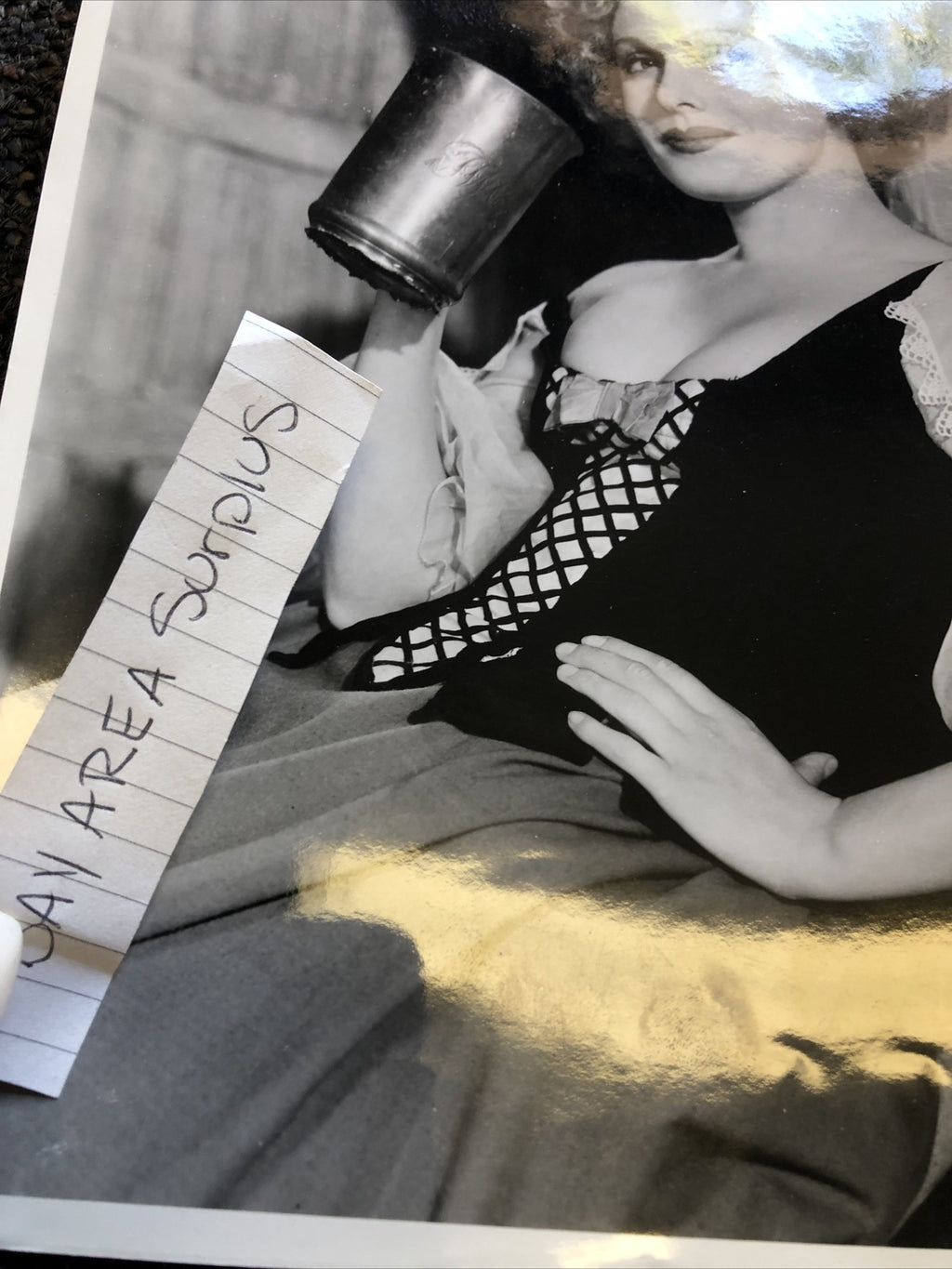 Rare Vintage Original Photo Of ANN NEAGE 10”x7.5” Black/White Candid1