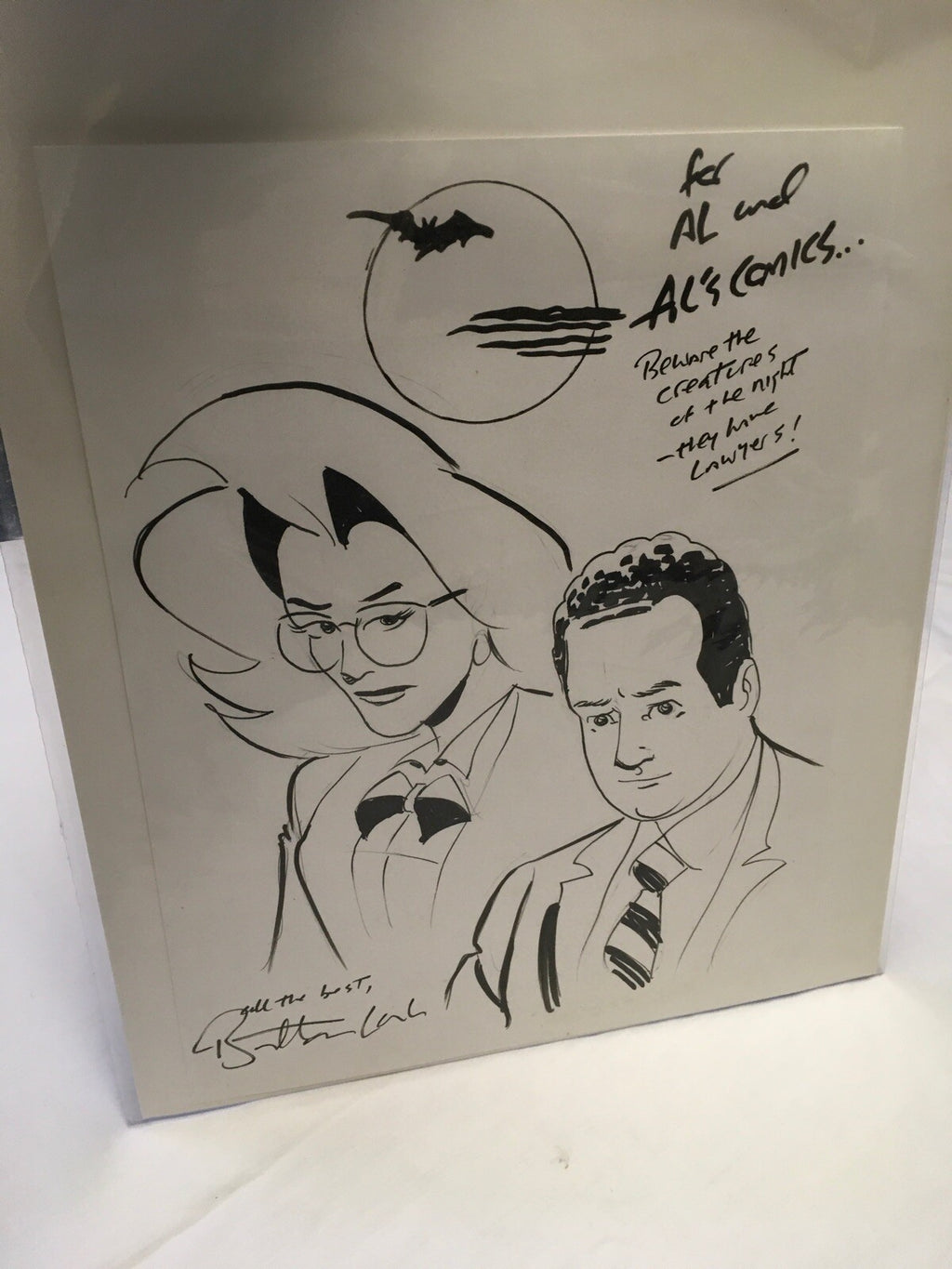 DC Comics All-Star Batman # “For All & All’s Comics” sketch Lawyer’s Signed.0