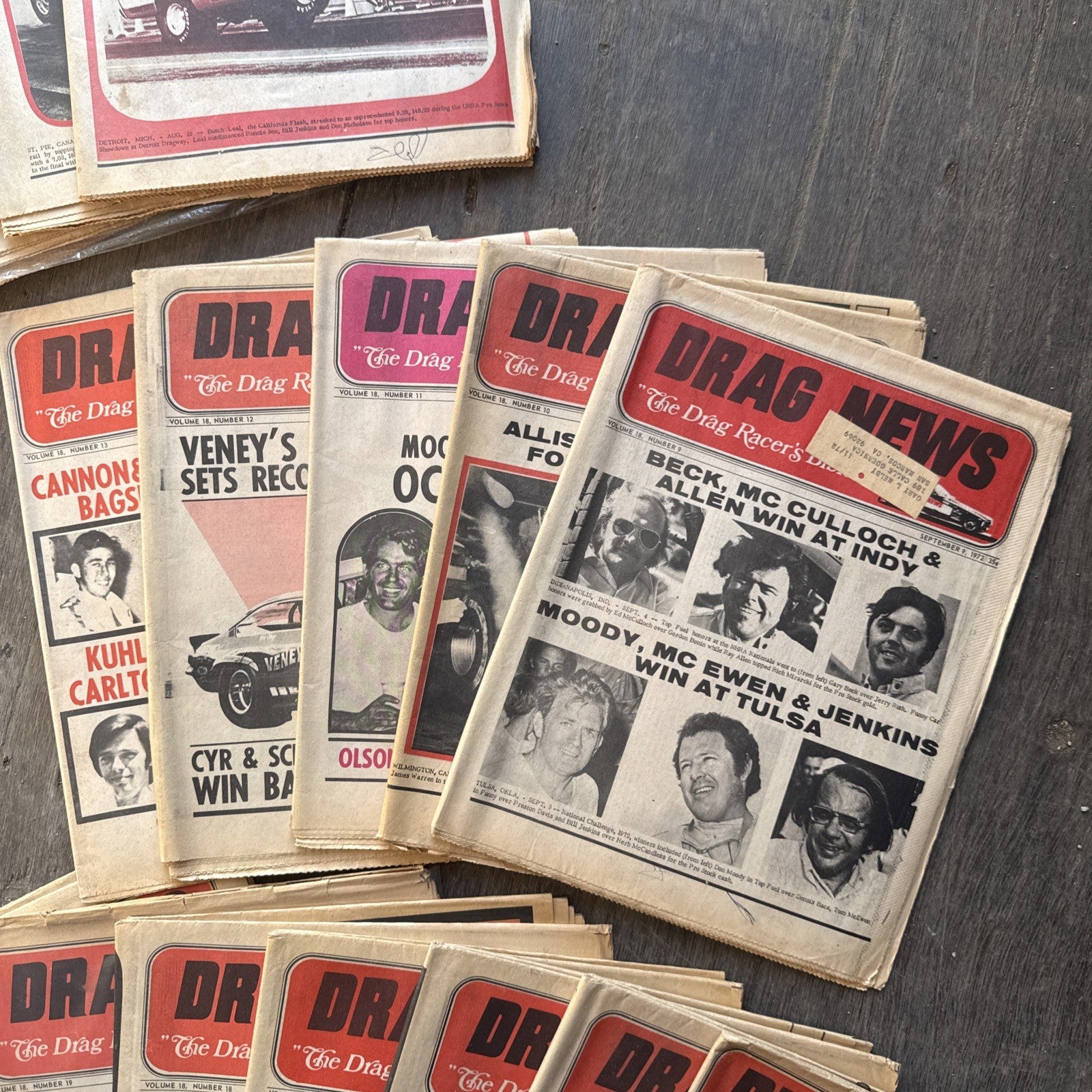 Vintage Drag News Magazine 1972 Volume 18 Drag Racing NHRA Don Garlits Lot2