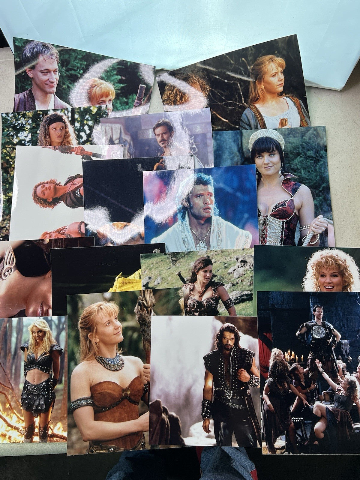 Lot of 16 Vintage Xena: Warrior Princess & Hercules TV Series Promo Photos 8x100