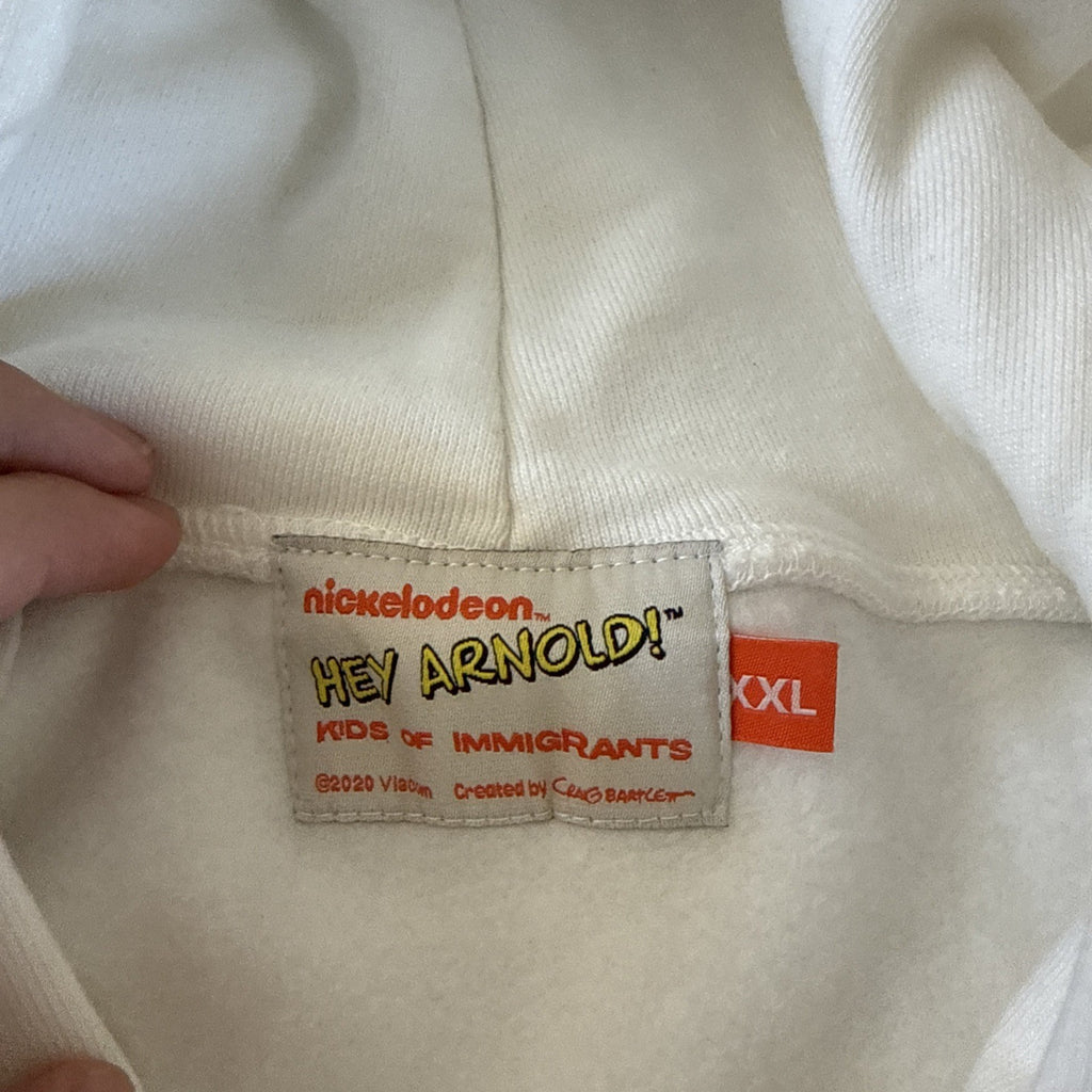 Kids Of Immigrants x Hey Arnold! Support Your Friends Hoodie - Ivory White2