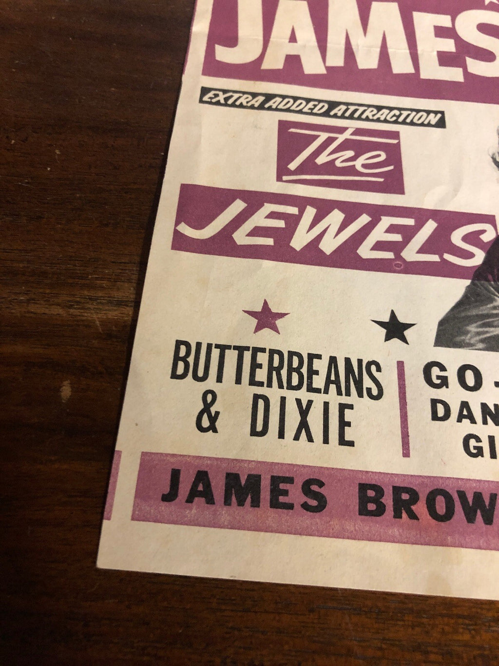100% Original James Brown Flyer Poster Tucson Sports Arena RARE VINTAGE 19651
