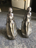 2 Design Toscano Nude Female Sculptures 9”x4” Bronze0