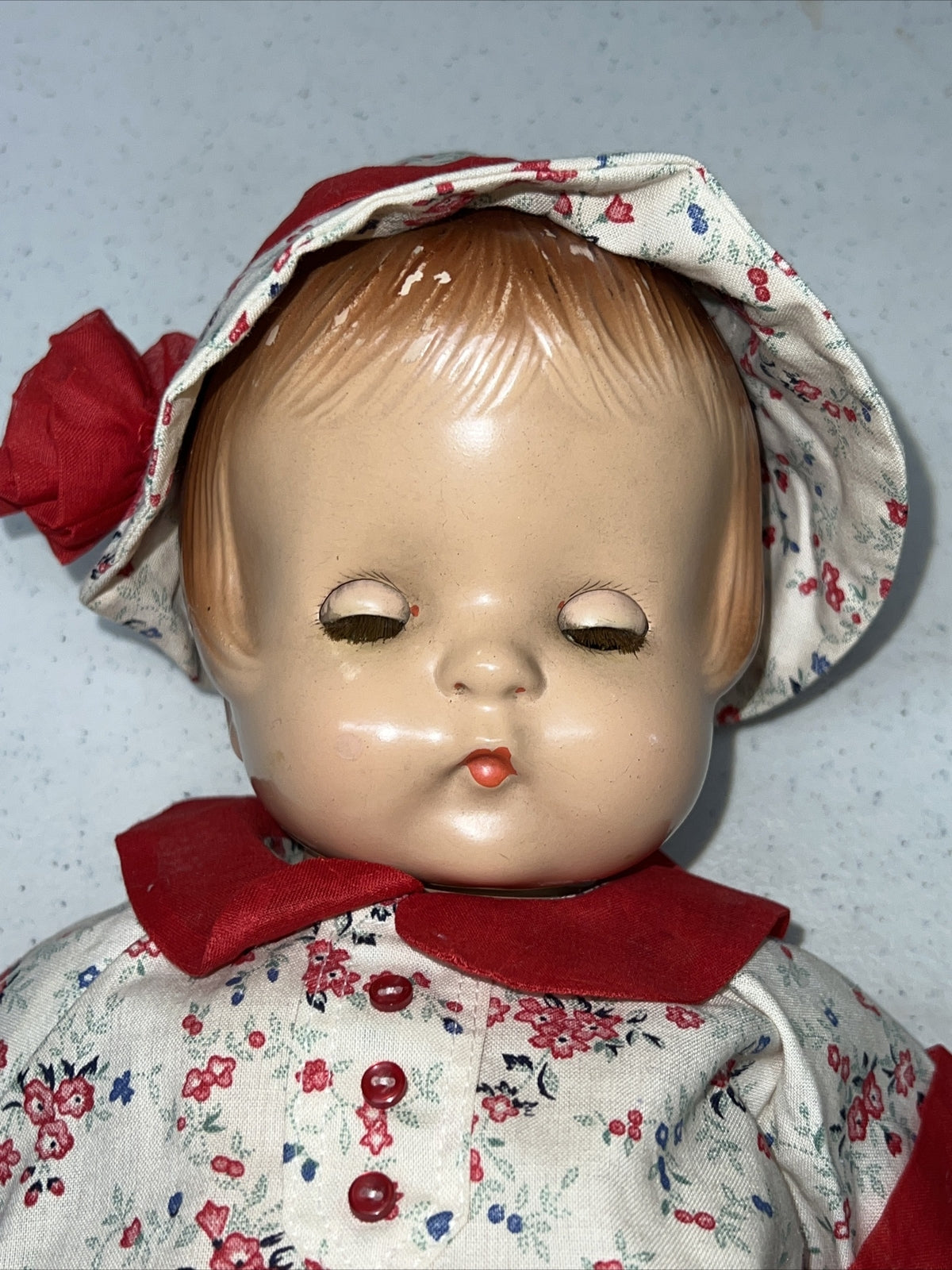 Effanbee Patsy Ann Composition 17.5” Doll 1930s Antique Vintage Dress Hat Outfit2