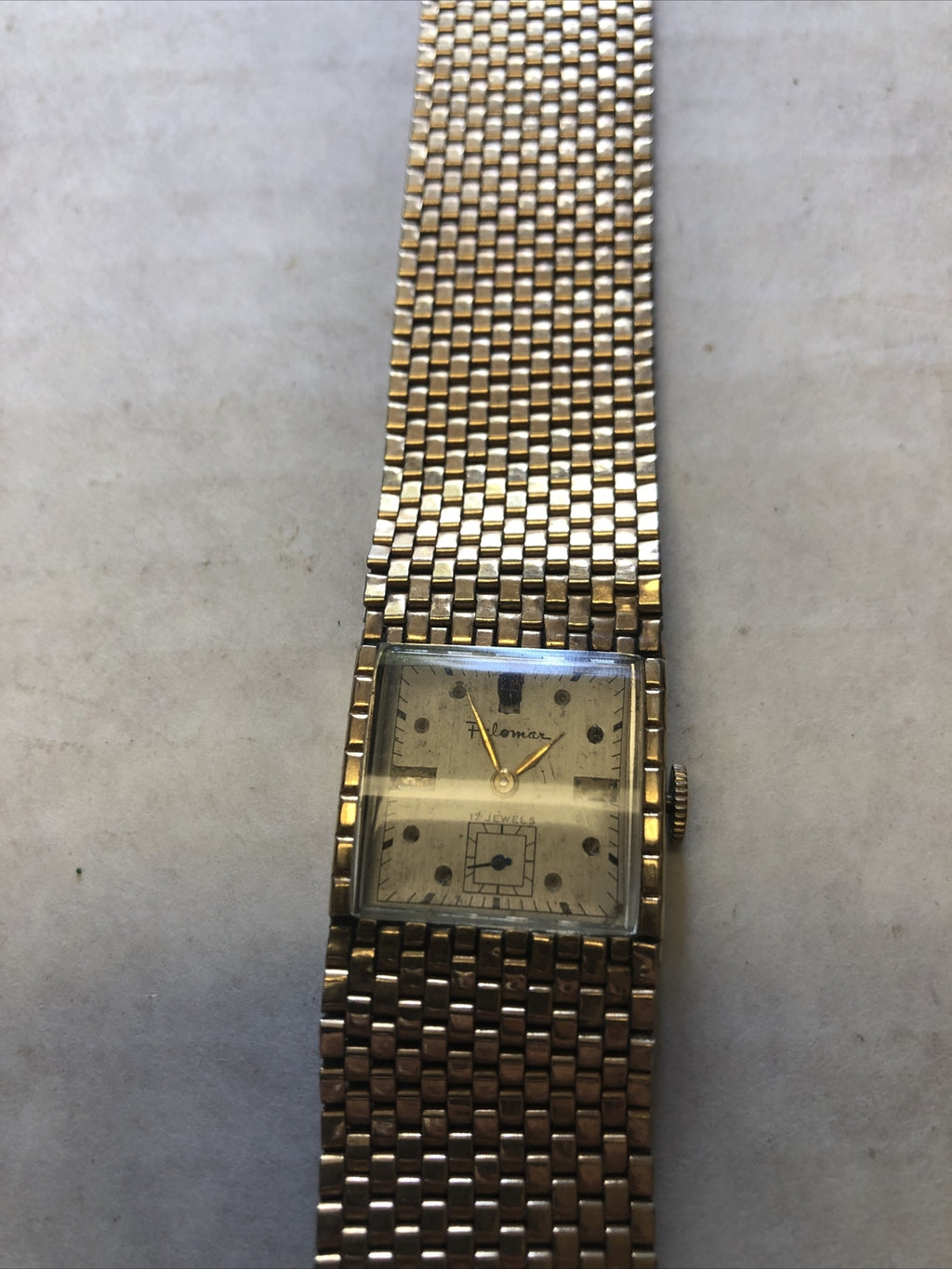 Vintage Palomar 17Jewels Men's Watch 1/20 12K GF Not Running- For Parts1