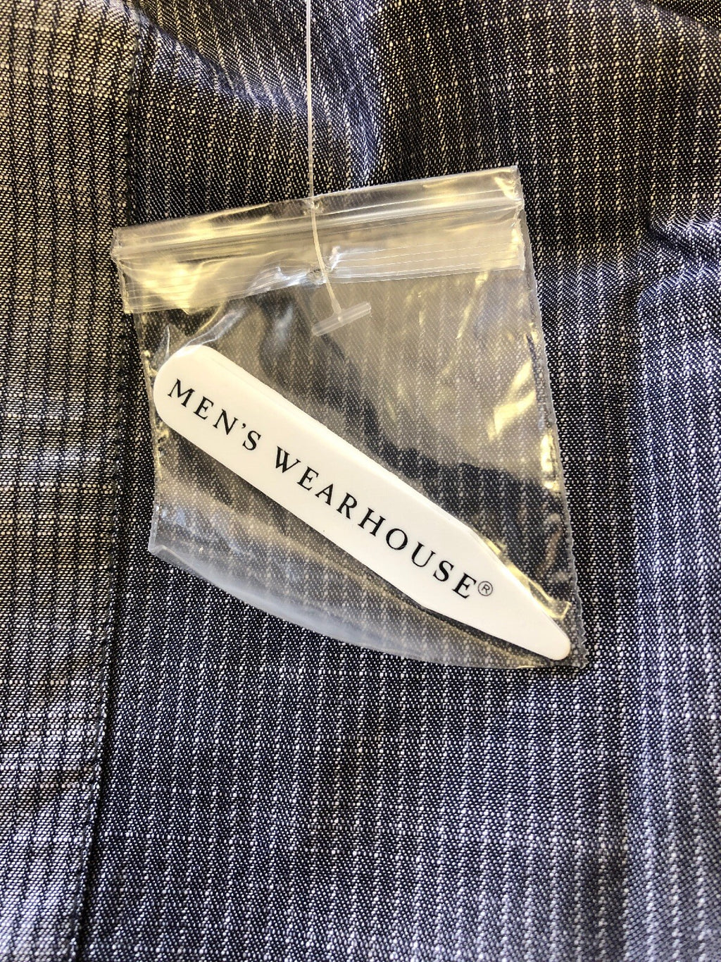 Mens Dress Shirt Pronto Uomo Blue NOS NWT Gray Stripe XL4