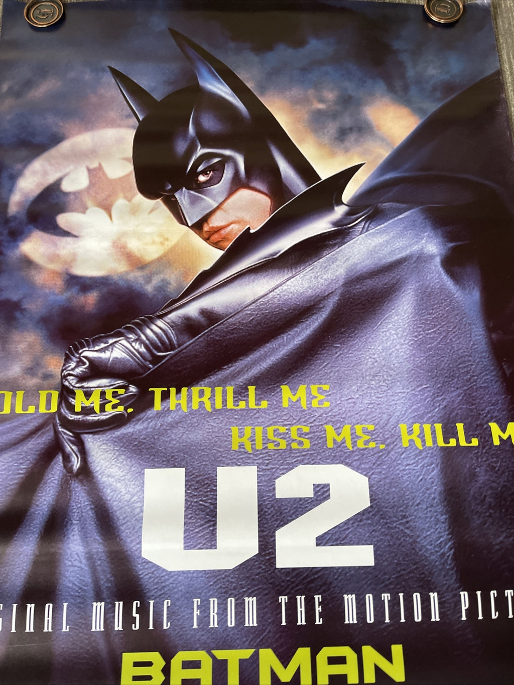 U2 Batman Forever Subway Record Store Promo Poster 1990s very RaRe 60 X 40” #185